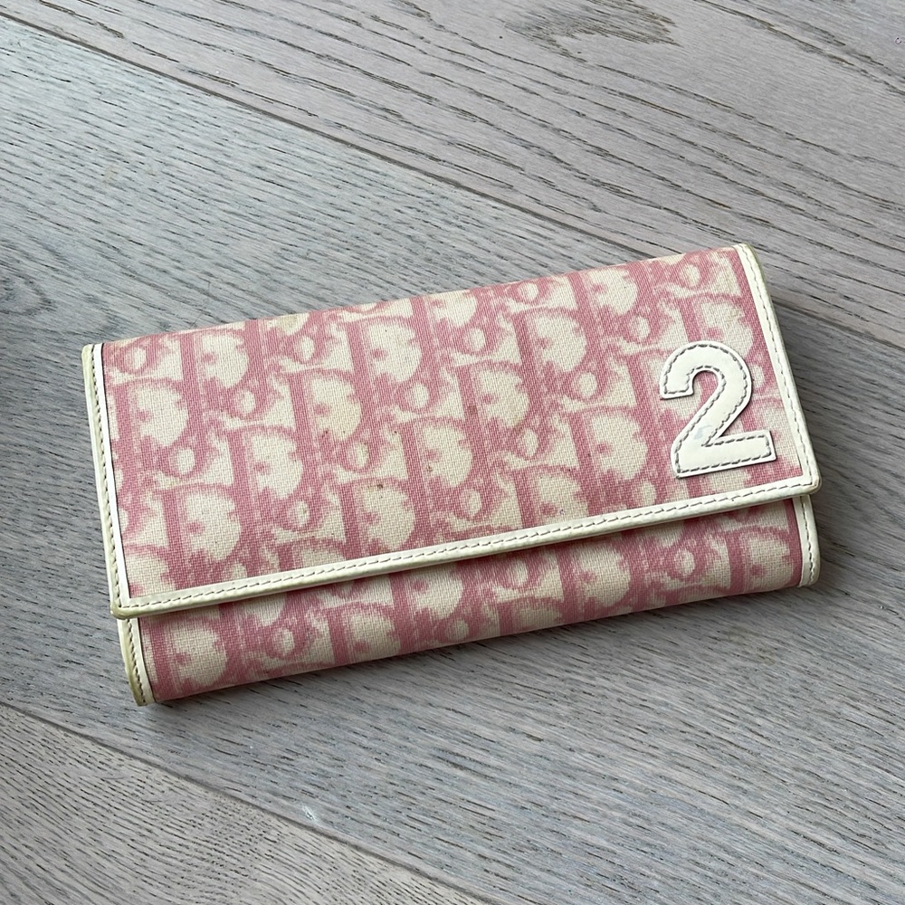 Vintage Dior vinyl wallet